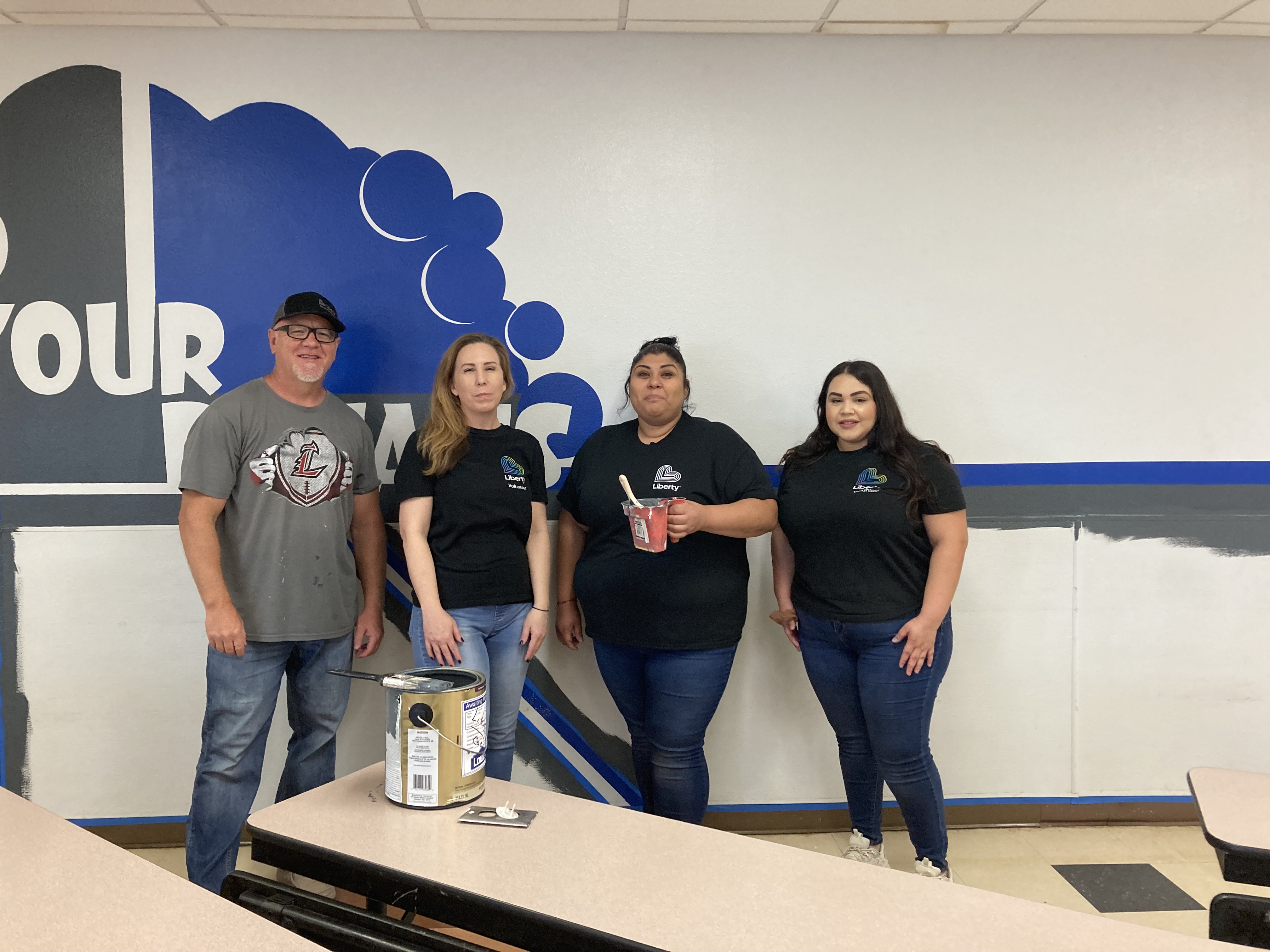 Painting at Dreaming Summit Elementary